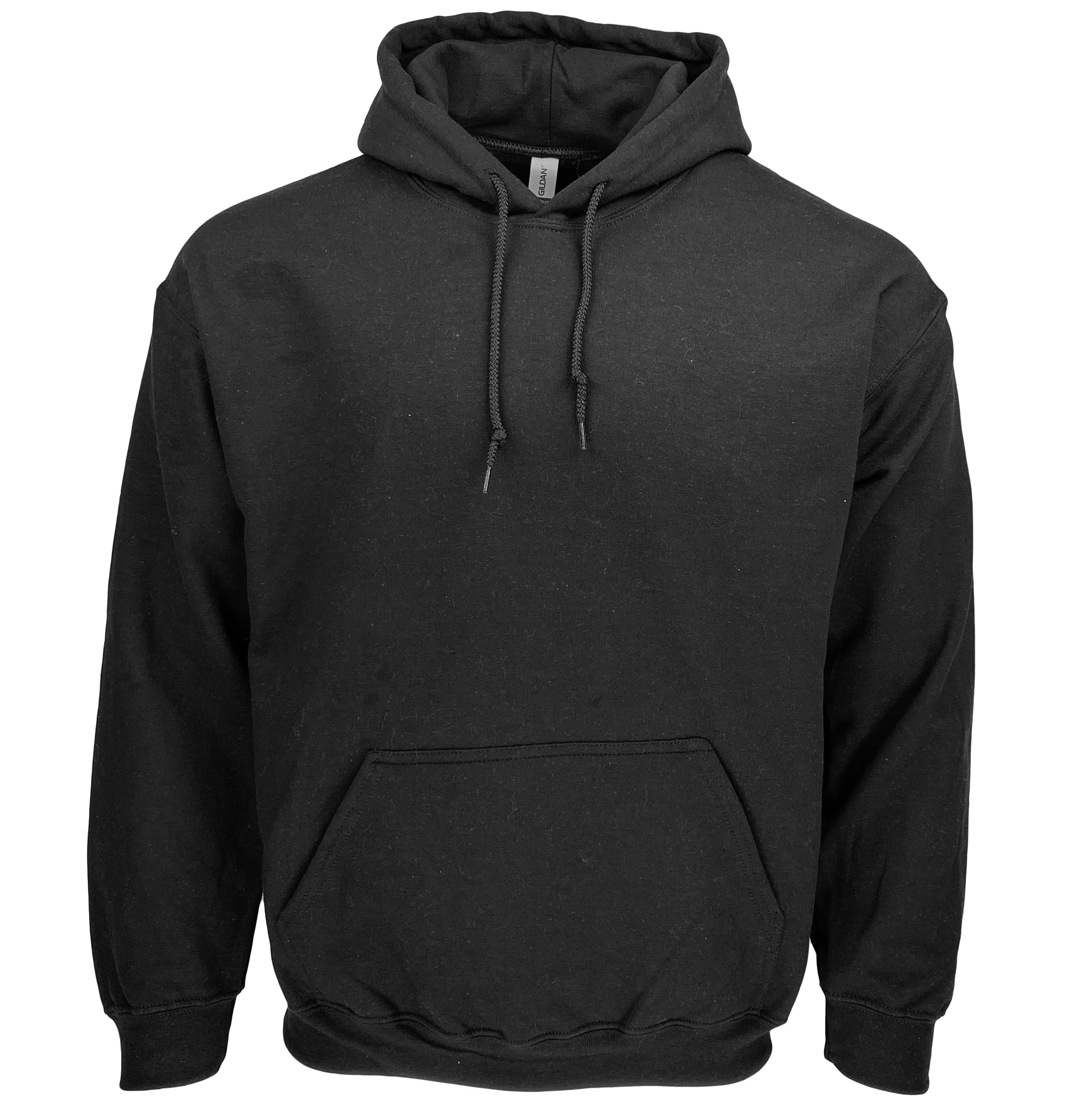 Style 185BK | Wholesale Gildan Mens Black Pullover Hoodies - Slightly ...